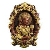 St. Barbara, patron saint of artillery, wood sculpture - BGCOPPER