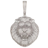 18K Gold Plated Pendant with Bling Cuban Chain Lion King Pendant Necklace for Men, Cubic Zirconia - BGCOPPER