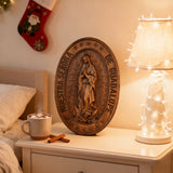 Vintage Colorful Our Lady of Guadalupe Wood Carving 🎨🪵 - Patron Saint of the Americas & Unborn Children 🙏🛡️