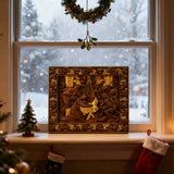 Nativity Scene Wooden Plaque – A Handcrafted Reminder of Christ's Birth 🕊️