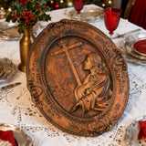 Jesus Hill Garten Gebet Plaque Holz schnitzerei