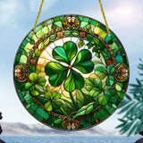 Shamrock Stained-Glass Acrylic Suncatcher: A Symbol of God’s Provision