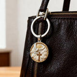 "Divine Blessing" Silver Dove & Cross Keychain – A Symbol of Faith, Peace, and God's Grace