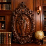 St. Jude Wooden Religious Icon Wall Artwork - Patron Saint of Despair in Troubled Times