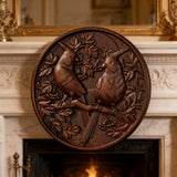 Cardinal Hand-Carved Beechwood Wall Art