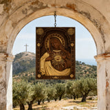 Immaculate Heart of Mary Hand-Carved Beech Wood Sculpture | Sacred Home Altar Ornament