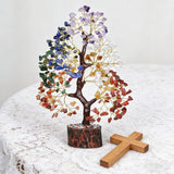 7 Chakra Crystal Tree | Natural Healing Stone Decor