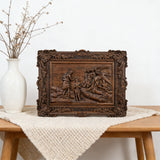 The Baptism of Christ Hand-Carved Wooden Wall Art: A Sacred Tribute to New Life