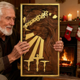 Plaque commemorating Good Friday, remembering the meaning of Jesus' crucifixion