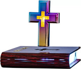 Magnetic Levitation Anti-Gravity Cross Bible Book LED Illuminator - BGCOPPER