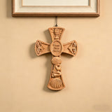 “Bless This Child” Prayer Boy/Girl Cross Wooden Sculpture