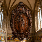 St. Jude Wooden Religious Icon Wall Artwork - Patron Saint of Despair in Troubled Times