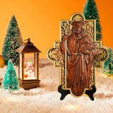 God's Shepherd religious gift Wooden carved chrirstian wall art - BGCOPPER