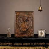 🌟 Archangel Chamuel Wood Carving – Angel of Peaceful Relationships 🌟