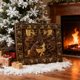 Nativity Scene Wooden Plaque – A Handcrafted Reminder of Christ's Birth 🕊️