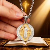 St. Benedict Home Blessing Titanium Steel Pendant