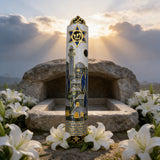 Hand-Painted Enamel Mezuzah: The Dual Essence of Faith & Craftsmanship