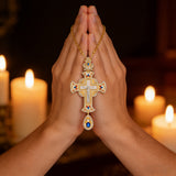 Jesus Cross Diamond-Encrusted Necklace: A Sacred Statement of Faith