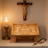 Limitiert: Südeuropäischer Buchsbaum Jesus Letztes Abendmahl - Religiöse Vatikan Christliche Wandkunst-Skulptur