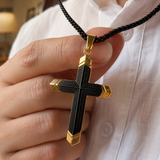 Titanium Steel 18K Gold Cross Necklace | A Christian Emblem of Faith and a Fashion Statement