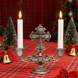 Jesus Cross Candelabra: Faith in Every Glow