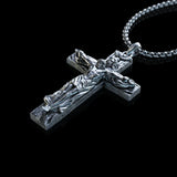 New Titanium/S925K Silver Trinity Cross Necklace - BGCOPPER