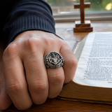 St. Michael Archangel Holy Sword Gabriel Angel S925K Silver Ring