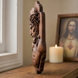 Jesus Crown of Thorns Beechwood Sculpture