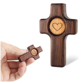 Wooden Pocket Prayer Cross | Christian Fidget & Religious Gift