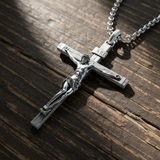 S925K Silver Jesus Crucifix Pendant | A Tangible Reminder of His Love - product view
