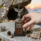 The size is only 153mm. Archangel Michael Statue: A Resin Symbol of Divine Protection & Spiritual Strength