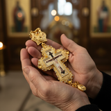Orthodox Bishop’s Pectoral Cross: A Regal Symbol of Sacred Authority - gift presentation