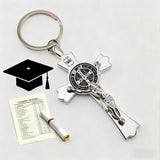 Saint Benedict Cross Keychain – Your Daily Shield of Faith and Protection