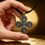 Baroque Style Crucifix Pendant with Jesus and the Four Archangels – A Symbol of Faith and Divine Protection