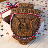 Veteran Memorial Plaque: "I Am A Veteran - My Enlistment Oath Has No Expiration Date"