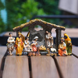 Christmas manger set scene ornaments gift box - BGCOPPER