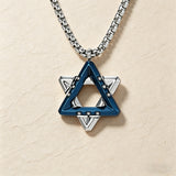 Men’s Two-Tone Star of David Pendant Necklace – Heritage, Protection & Modern Style