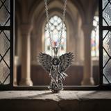 S925K Silver Saint Michael Pendant: Courage in the Heart