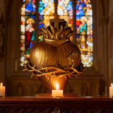 Holy Family Three Sacred Hearts Wooden Wall Decoration