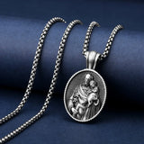 Christian Saint Joseph Medallion/The patron saint of fathers, pregnant women, immigrants, craftsmen, and engineers - BGCOPPER