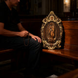 A Handcrafted Sanctuary: Our Lady of Guadalupe Wood Carving