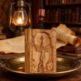 Square Archangel Michael Wooden Pendant