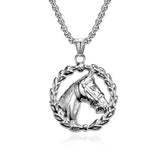 Lucky Horseshoe Head Stainless Steel Necklace - BGCOPPER