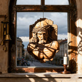 Bgcopper October Release | Beech Wood Sculpture of Jesus with Crown of Thorns — A Reminder of Love for Christmas