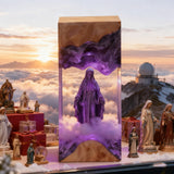 Virgin Mary Resin & Wood Night Light Ornament (Plug-in Version)