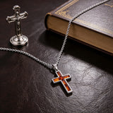 Colored Baguette CZ Cross Necklace – Faith, Vibrance & Bold Devotion