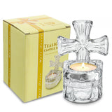 Cross Glass Candle Holder: Light Wrapped in Sacred Symbolism