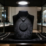 Vintage Titanium Seven Archangel's Seal Pendant - Amulet against evil eyes, curses, spells