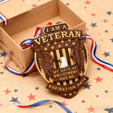 Veteran Memorial Plaque: "I Am A Veteran - My Enlistment Oath Has No Expiration Date"