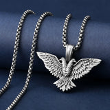 Pure Tin Double Headed Eagle Necklace - BGCOPPER